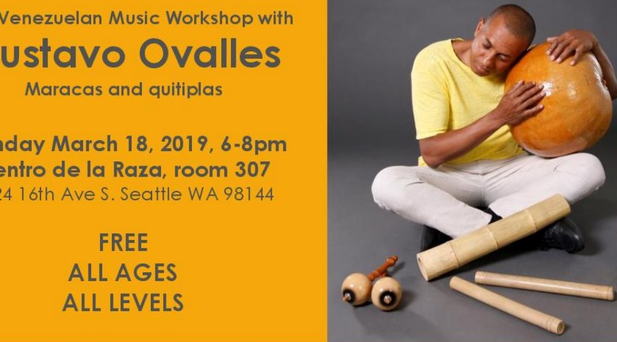 Afro-Venezuelan music workshop with GUSTAVO OVALLES