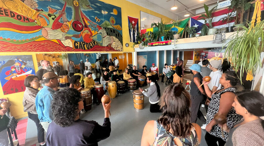 Cierre del taller de percusión de bomba puertorriqueña